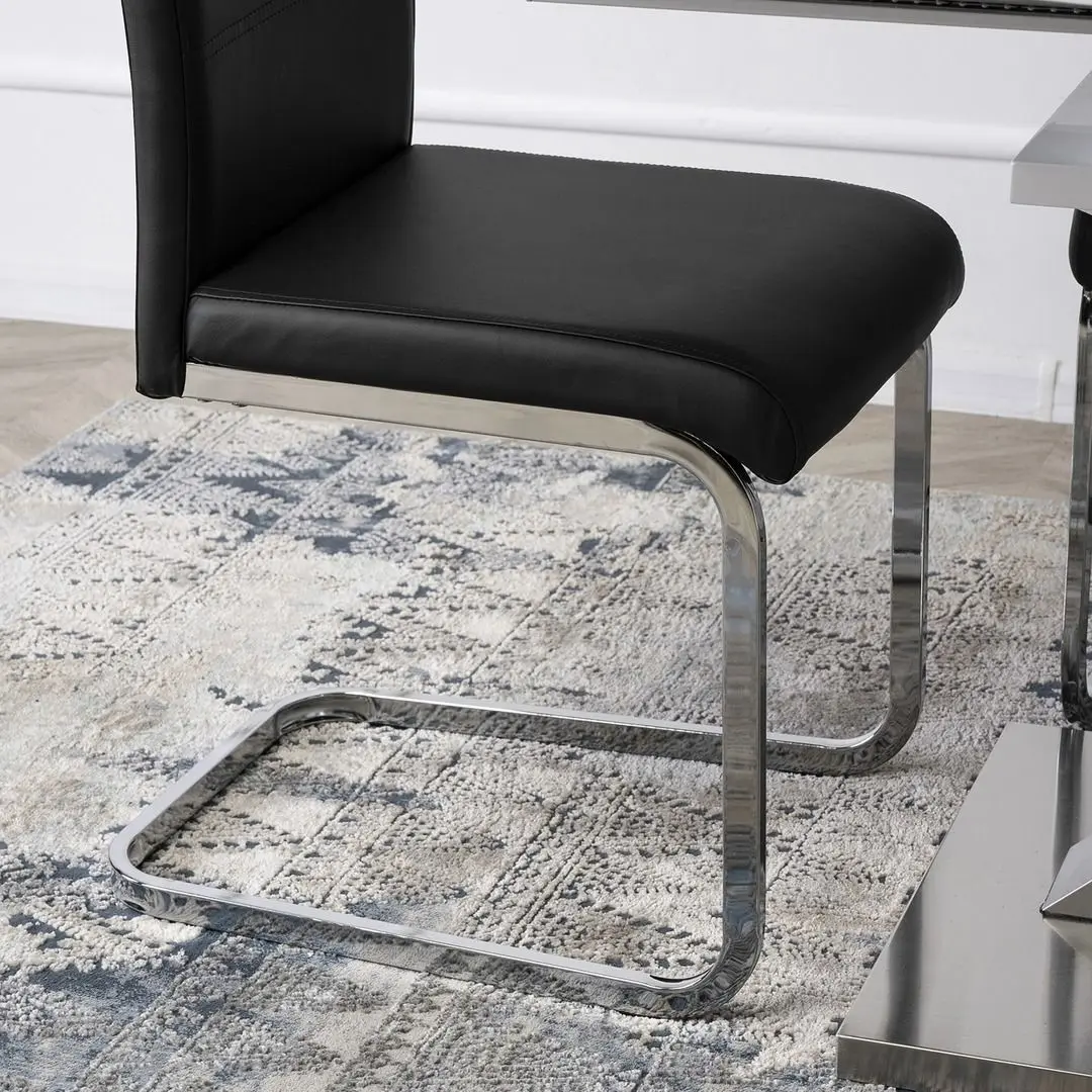 Стул Mebel Elite Loca (Black/Silver)