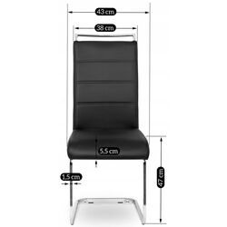 Стул Mebel Elite Loca (Black/Silver) Thumb