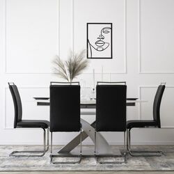 Стул Mebel Elite Loca (Black/Silver) Thumb