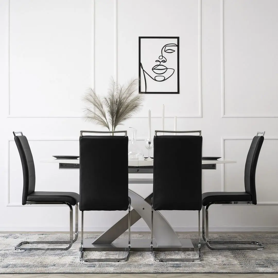 Стул Mebel Elite Loca (Black/Silver)