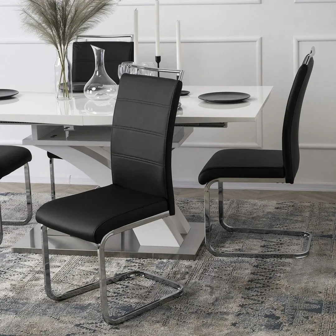 Стул Mebel Elite Loca (Black/Silver)