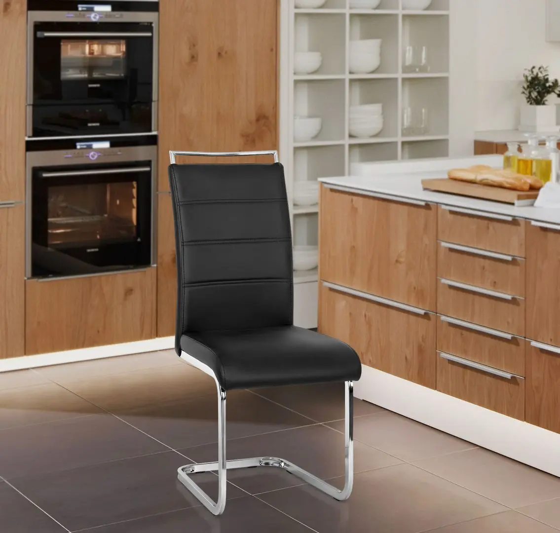 Стул Mebel Elite Loca (Black/Silver)