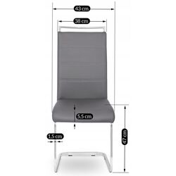 Scaun Mebel Elite Loca (Grey/Silver) Thumb