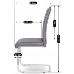 Scaun Mebel Elite Loca (Grey/Silver) Thumb