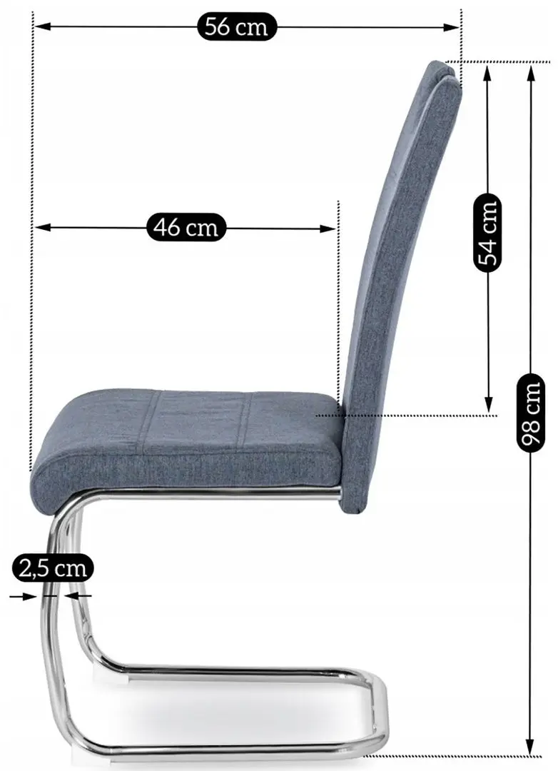Стул Mebel Elite Lopez (Dark Grey/Silver) - 2