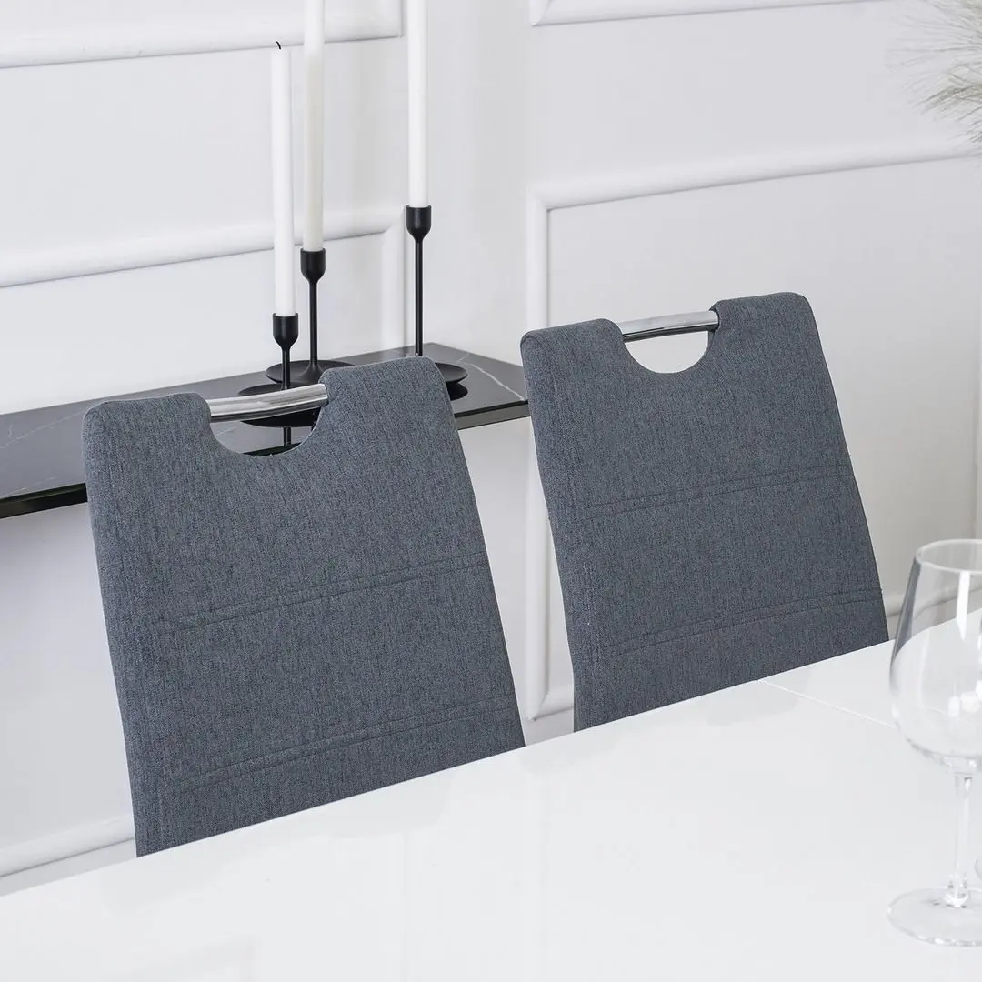 Стул Mebel Elite Lopez (Dark Grey/Silver) - 11