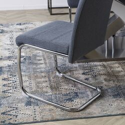 Стул Mebel Elite Lopez (Dark Grey/Silver) Thumb