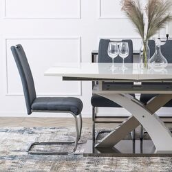 Стул Mebel Elite Lopez (Dark Grey/Silver) Thumb