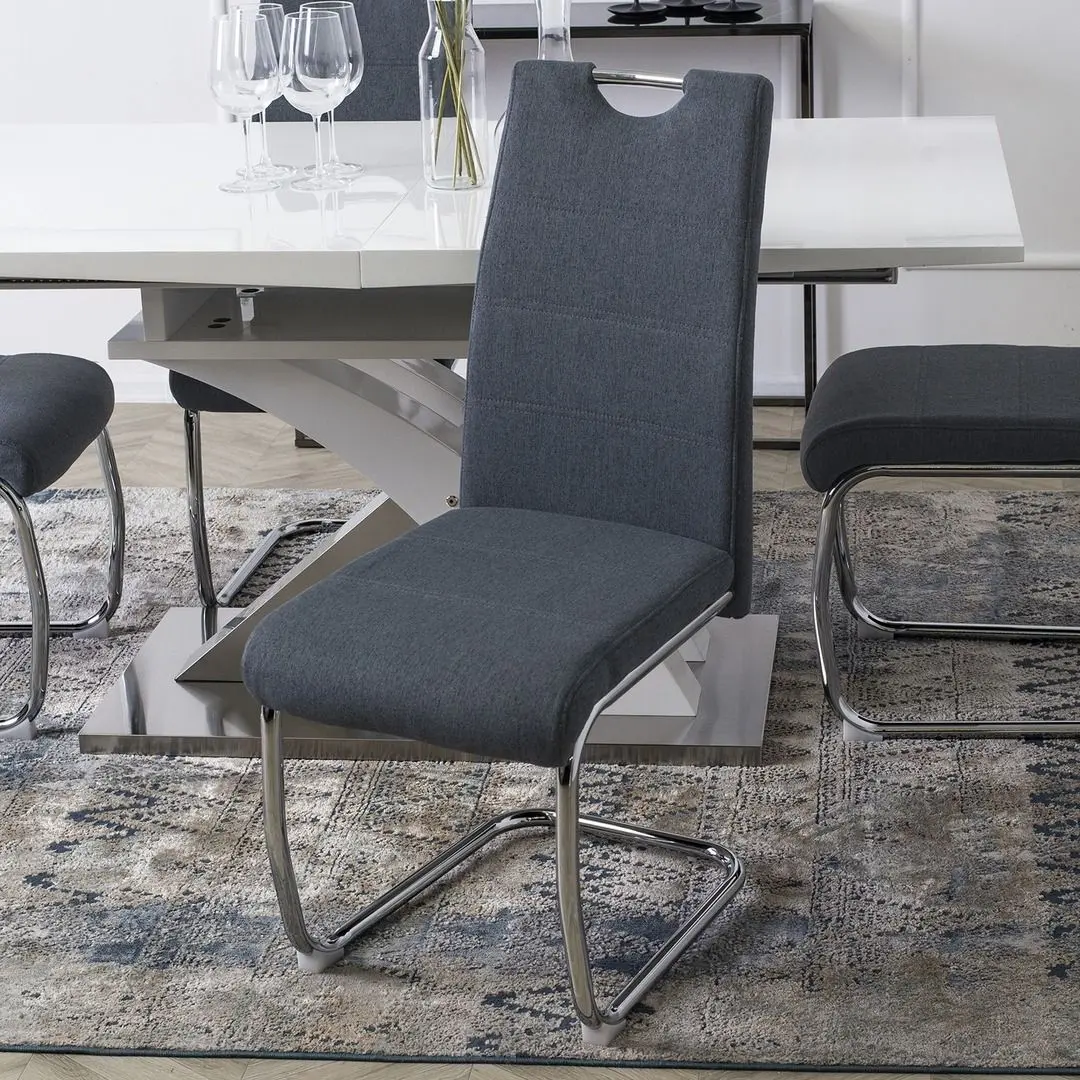 Стул Mebel Elite Lopez (Dark Grey/Silver)