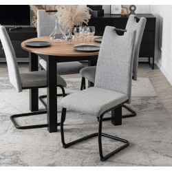 Стул Mebel Elite Lopez (Grey/Black)