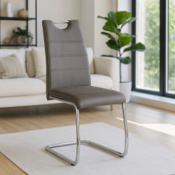 Стул Mebel Elite Lopez (Grey/Chrome)