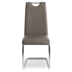 Стул Mebel Elite Lopez (Grey/Chrome) Thumb