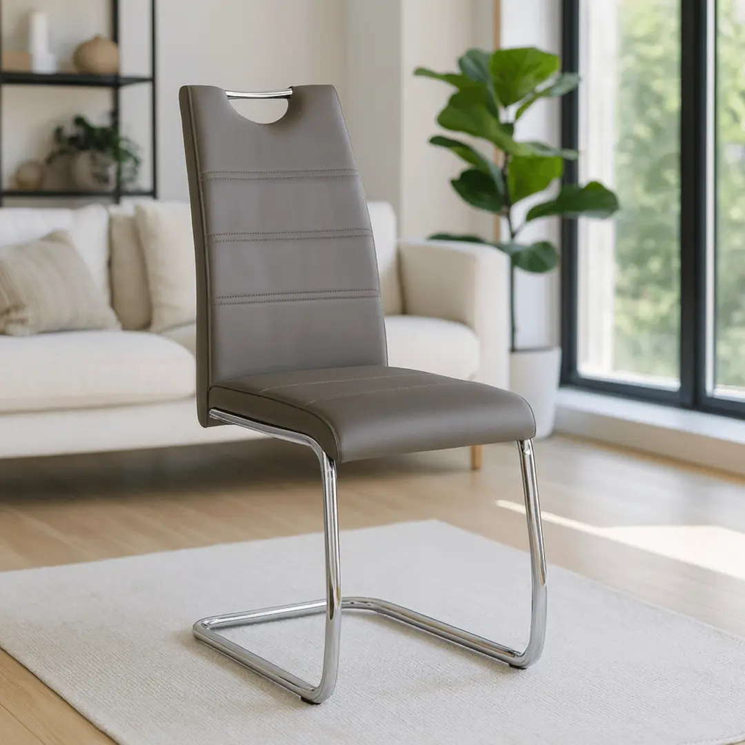 Стул Mebel Elite Lopez (Grey/Chrome)