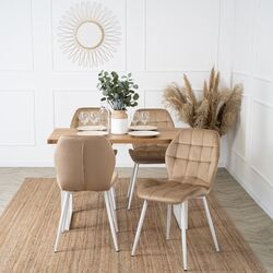 Стул Mebel Elite Lucky (Beige/White) Thumb