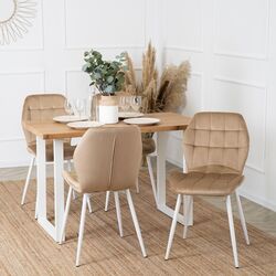 Стул Mebel Elite Lucky (Beige/White) Thumb