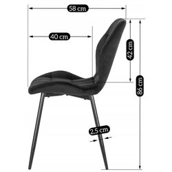 Scaun Mebel Elite Lucky (Black) Thumb