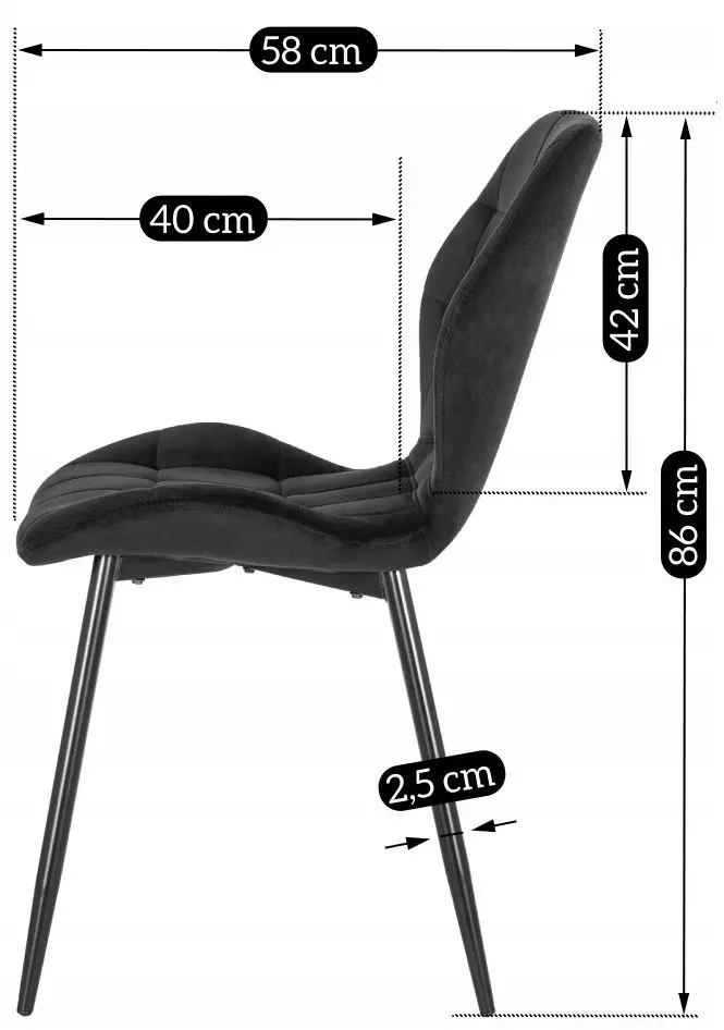 Scaun Mebel Elite Lucky (Black)