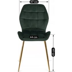 Scaun Mebel Elite Lucky (Green/Golden) Thumb
