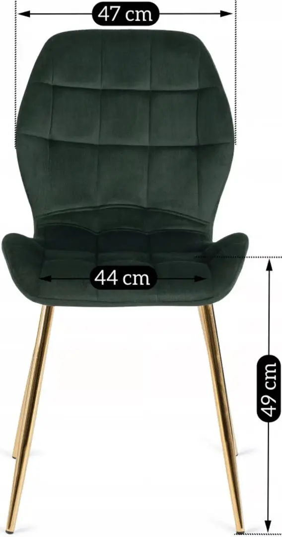 Scaun Mebel Elite Lucky (Green/Golden)