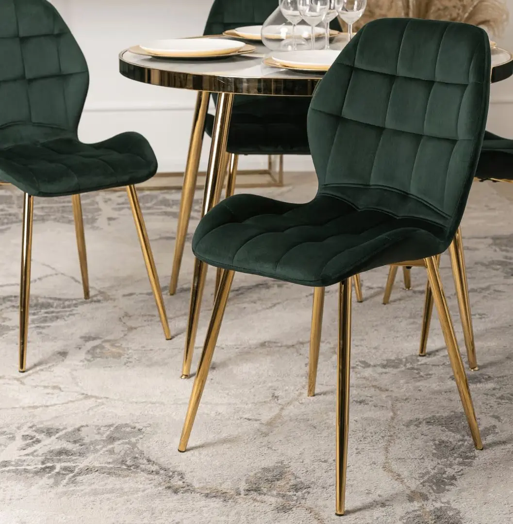 Scaun Mebel Elite Lucky (Green/Golden)