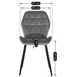 Scaun Mebel Elite Lucky (Grey/Black) Thumb
