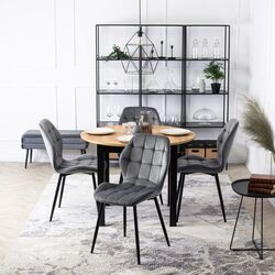 Scaun Mebel Elite Lucky (Grey/Black) Thumb