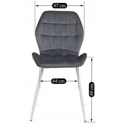 Стул Mebel Elite Lucky (Grey/White) Thumb