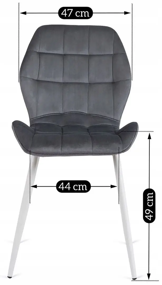 Стул Mebel Elite Lucky (Grey/White)