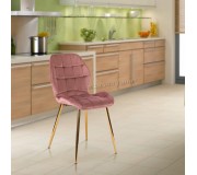 Scaun Mebel Elite Lucky (Pink/Golden)