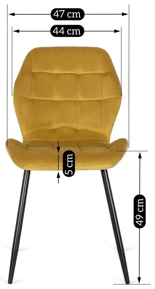 Scaun Mebel Elite Lucky (Yellow/Black)