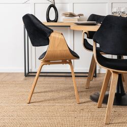 Scaun Mebel Elite Luise (Black/Craft Oak Golden) Thumb