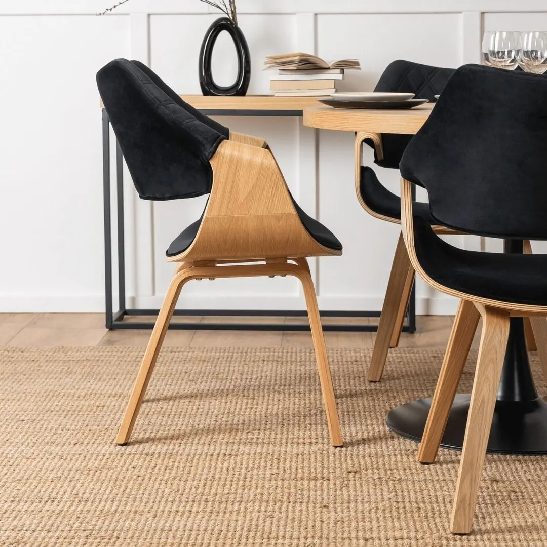 Scaun Mebel Elite Luise (Black/Craft Oak Golden) - 12