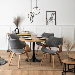 Стул Mebel Elite Luise (Grey/Craft Oak Golden) Thumb