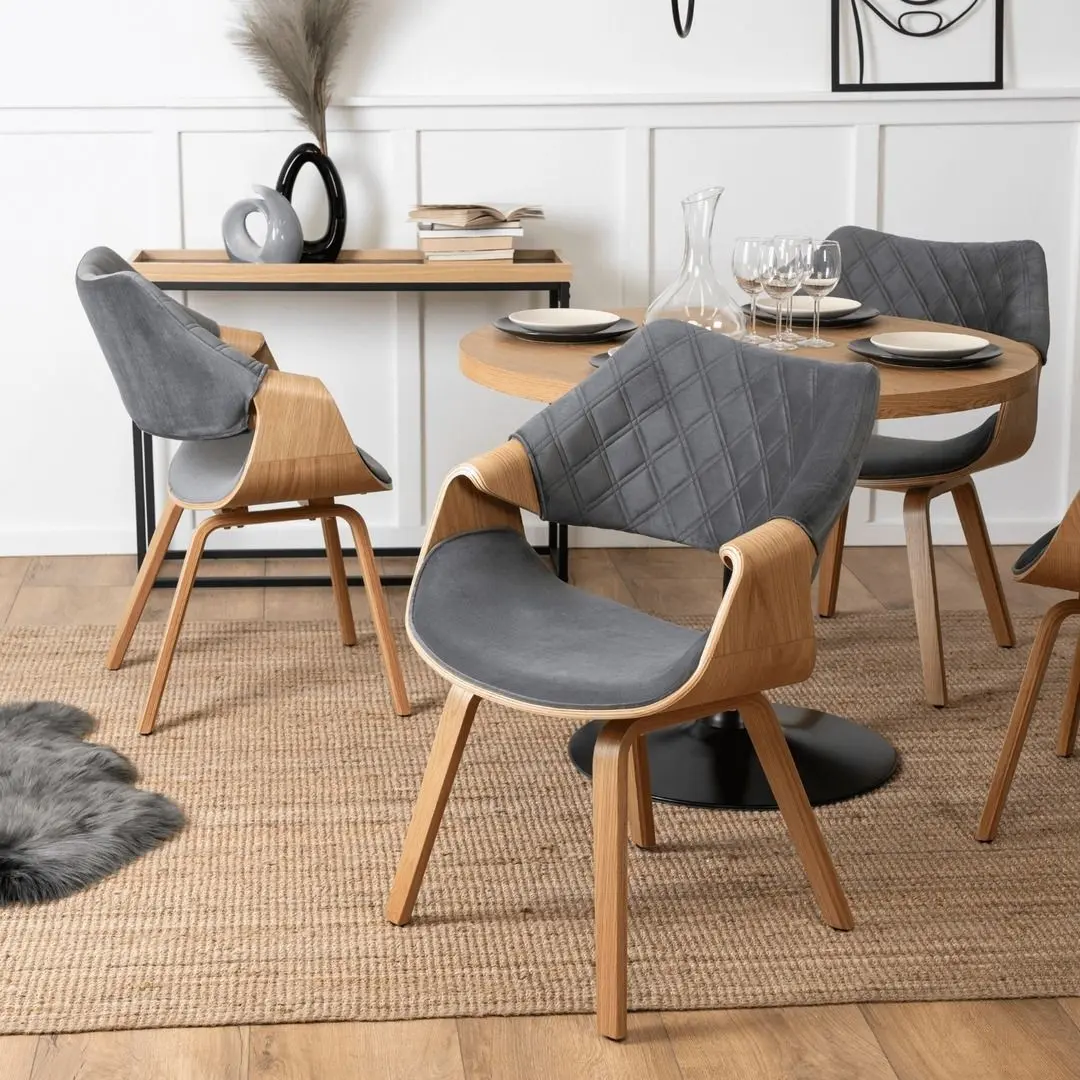 Стул Mebel Elite Luise (Grey/Craft Oak Golden) - 6