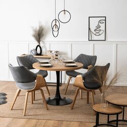 Стул Mebel Elite Luise (Grey/Craft Oak Golden) Thumb