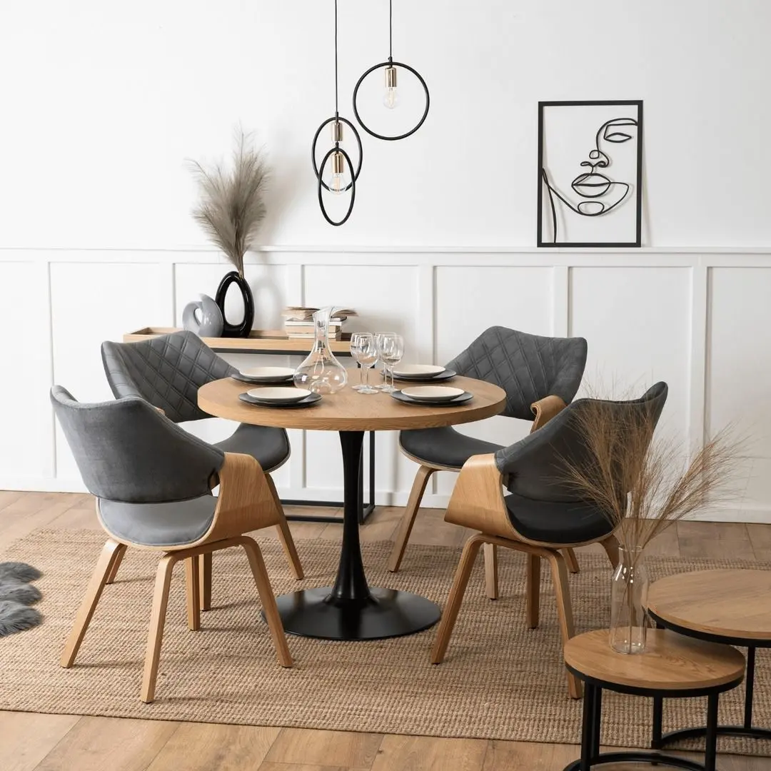 Стул Mebel Elite Luise (Grey/Craft Oak Golden) - 5