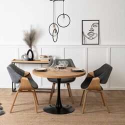 Стул Mebel Elite Luise (Grey/Craft Oak Golden) Thumb