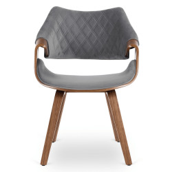 Scaun Mebel Elite Luise (Grey/Walnut) Thumb