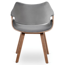 Scaun Mebel Elite Luise (Grey/Walnut) Thumb