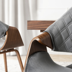 Scaun Mebel Elite Luise (Grey/Walnut) Thumb
