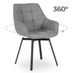 Scaun Mebel Elite Luna 2 (Grey/Black) Thumb