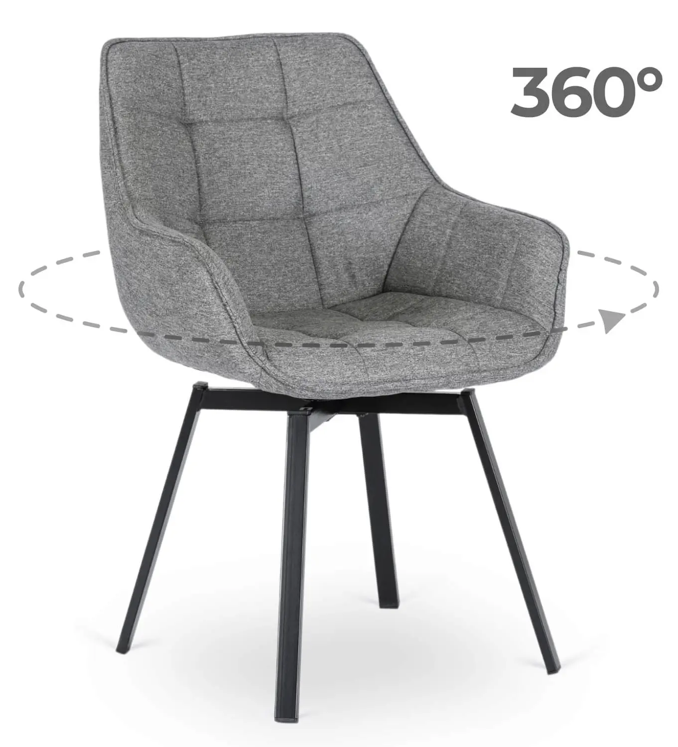 Scaun Mebel Elite Luna 2 (Grey/Black)