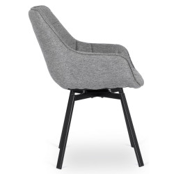 Scaun Mebel Elite Luna 2 (Grey/Black) Thumb