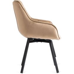 Scaun Mebel Elite Luna (Beige/Black) Thumb