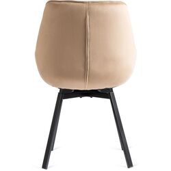 Scaun Mebel Elite Luna (Beige/Black) Thumb