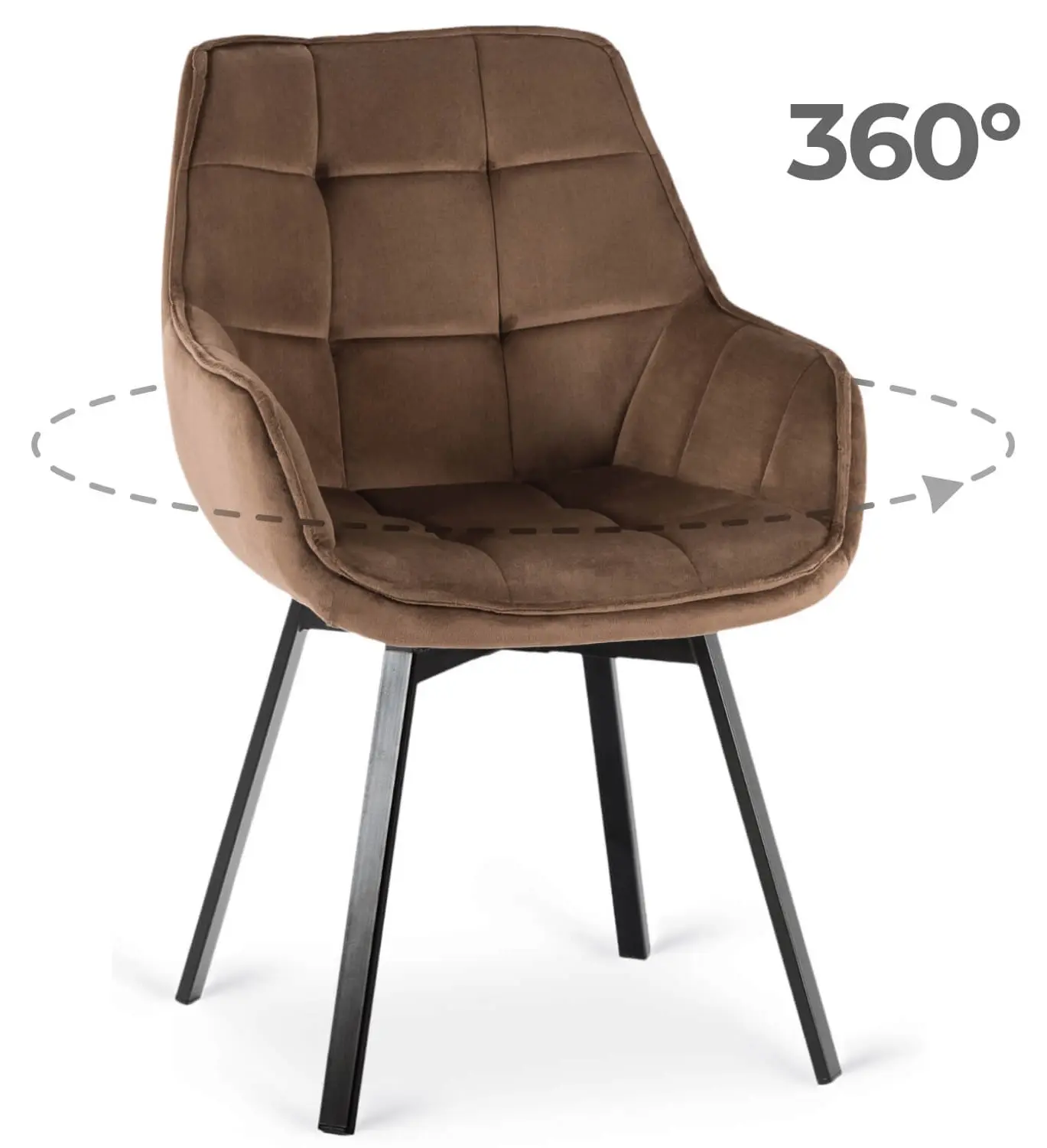 Стул Mebel Elite Luna (Brown/Black) - 2