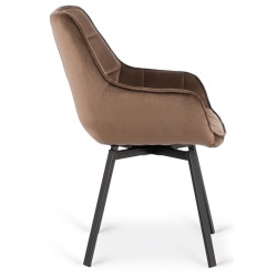 Стул Mebel Elite Luna (Brown/Black) Thumb