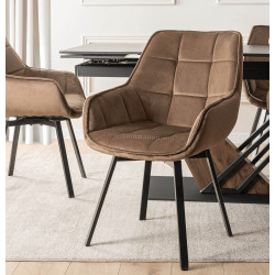 Стул Mebel Elite Luna (Brown/Black)