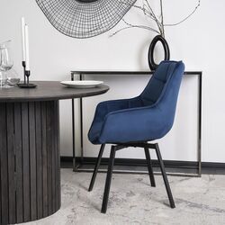 Стул Mebel Elite Luna (Dark Blue/Black) Thumb