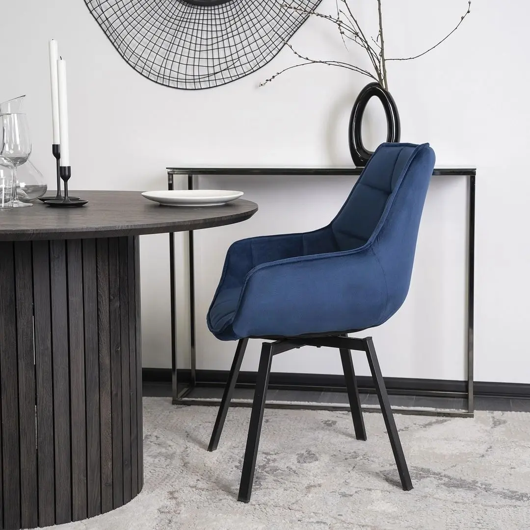 Стул Mebel Elite Luna (Dark Blue/Black)